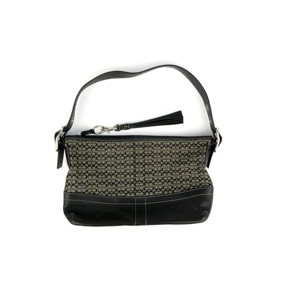 Coach Signature Black Mini C Shoulder Bag F10418 - Picture 1 of 13